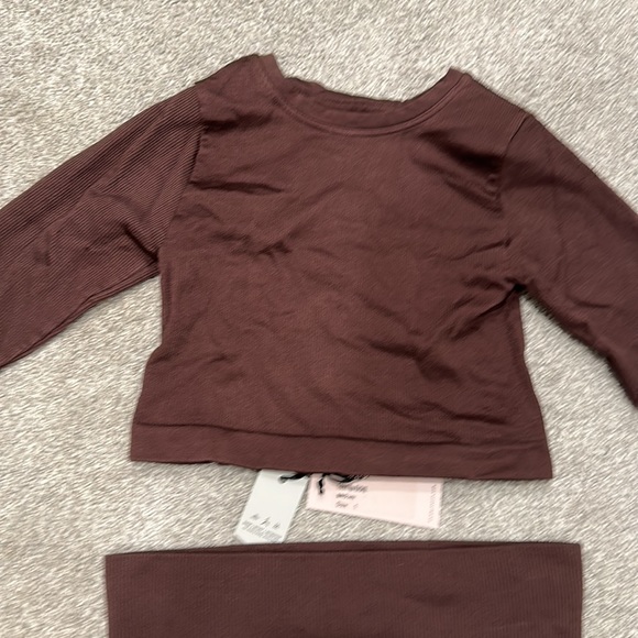 PRISM Pants & Jumpsuits Nwt Prism Brown Leggings And Top Poshmark